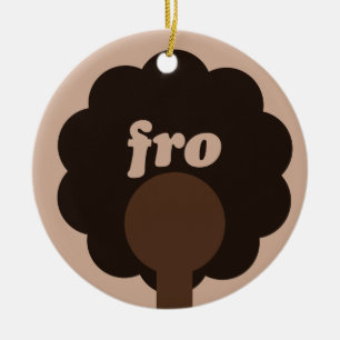 Afro Humour Ceramic Ornament