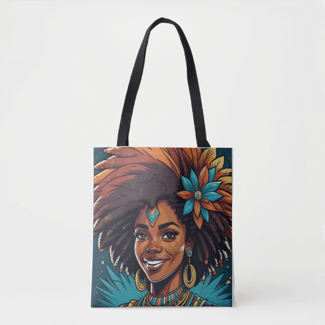 Afro Indigenous Journey tote  Bag (Front)