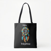 Afro Indigenous tote - double sided