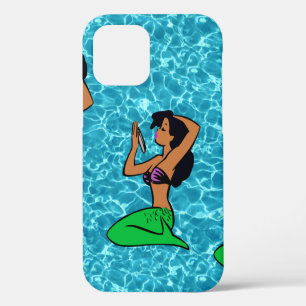 afro latina mermaid ocean sea iPhone 12 case