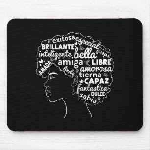 Afro Latina Pride Gift Afro-latino Black History M Mouse Pad