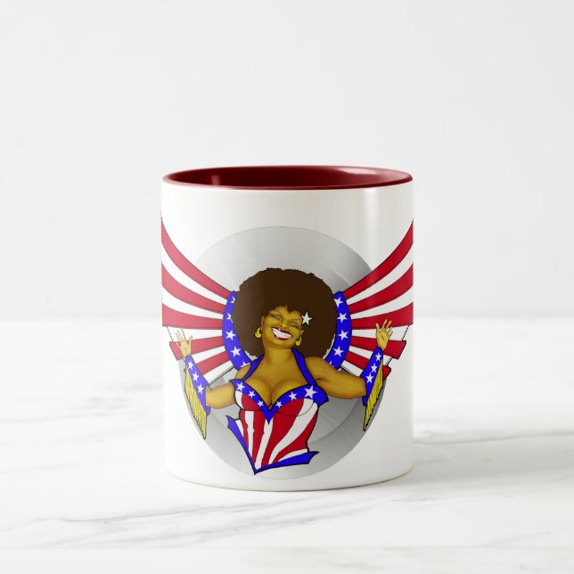 Afro Love Angel Mug (Center)