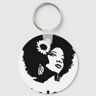 Afro Love Keychain