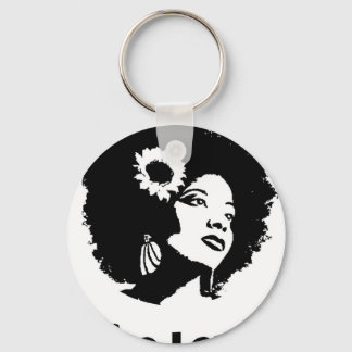 Afro Love Keychain