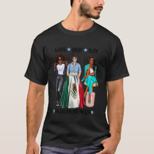 Afro Mexican Princess Womens Afro Hair Black Skin T-Shirt