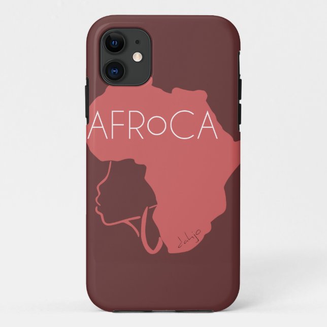 Afro Natural Black Hair Case-Mate iPhone Case (Back)
