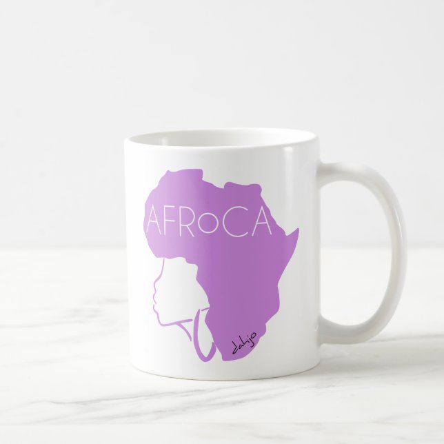 Afro Natural Black Hair Coffee Mug (Right)