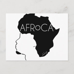 Afro Natural Black Hair Postcard