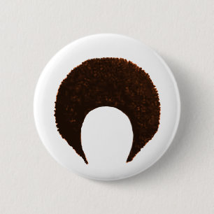 Afro Orange jGibney The MUSEUM Zazzle Gifts 2 Inch Round Button