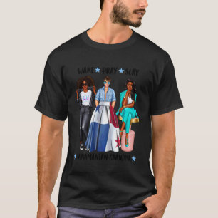 Afro Panamanian Grandma Womens Nanny Afro Hair T-Shirt