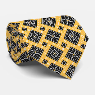 Afro Pop Cool Modern Mud Cloth Design Tie