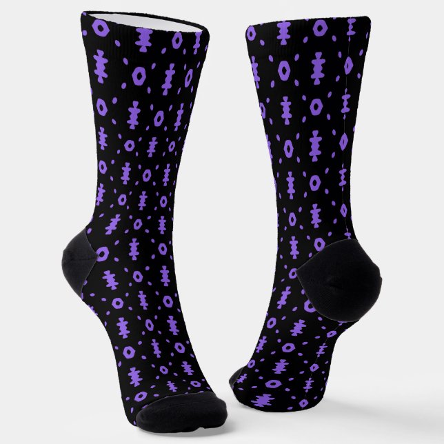 Afro Pop Modern Mudcloth Socks (Angled)