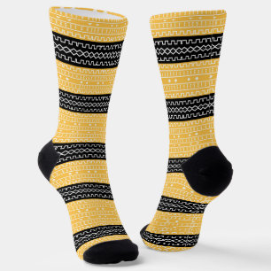 Afro Pop Modern Mudcloth Socks