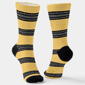 Afro Pop Modern Mudcloth Socks