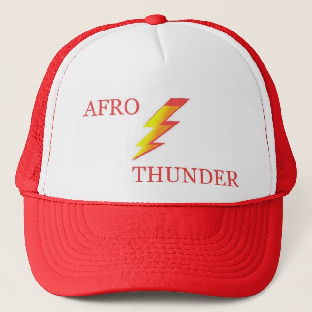 AFRO THUNDER TRUCKER HAT (Front)