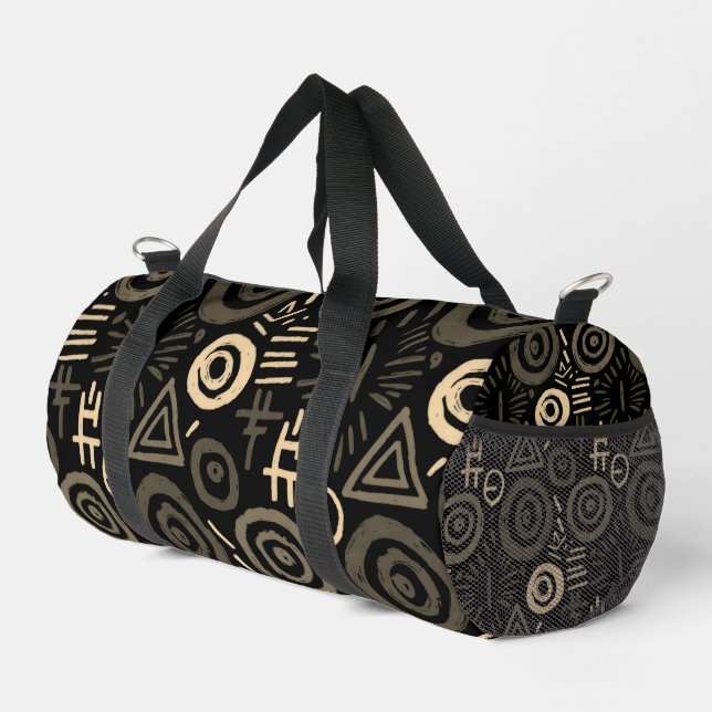 Afro Tribal Pattern Colourful Abstract  Duffle Bag (Right Corner)