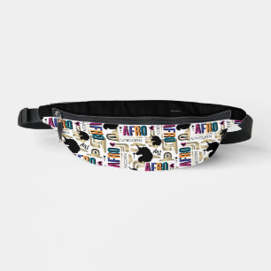 Afro Unicorn Bold Pattern Fanny Pack