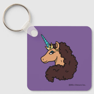 Afro Unicorn   Divine Keychain