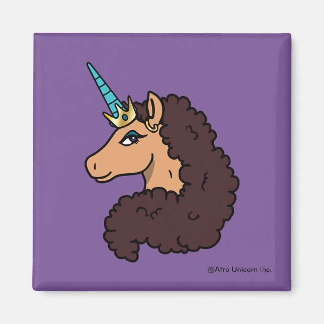 Afro Unicorn | Divine Magnet (Front)