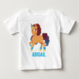 Afro Unicorn Divine Prancing Baby T-Shirt