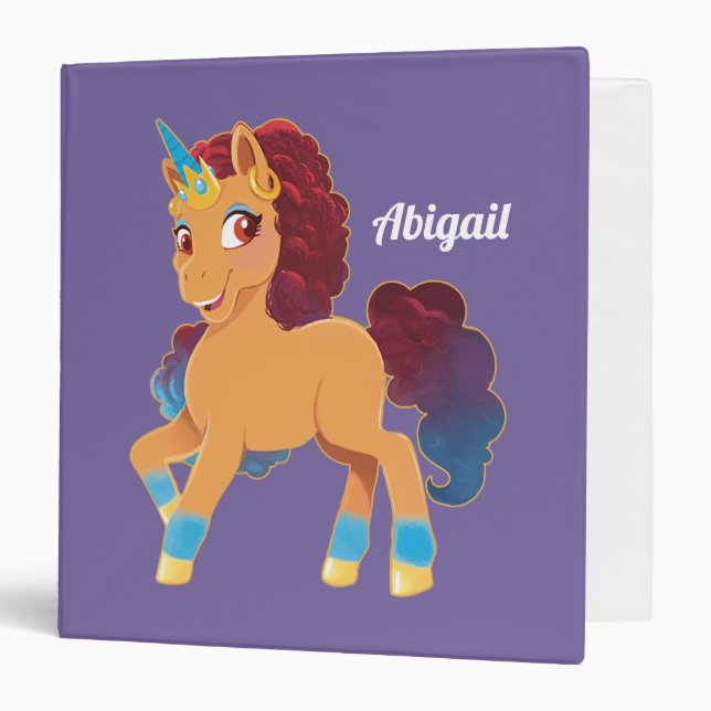 Afro Unicorn | Divine Prancing Binder (Front/Inside)
