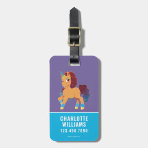 Afro Unicorn Divine Prancing Luggage Tag