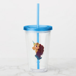Afro Unicorn | Divine the Unicorn Acrylic Tumbler