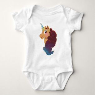 Afro Unicorn Divine the Unicorn Baby Bodysuit
