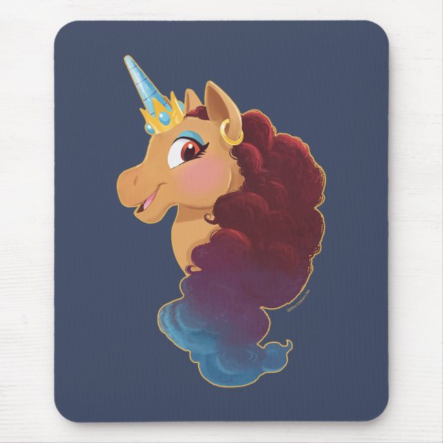 Afro Unicorn | Divine the Unicorn Mouse Pad (Front)