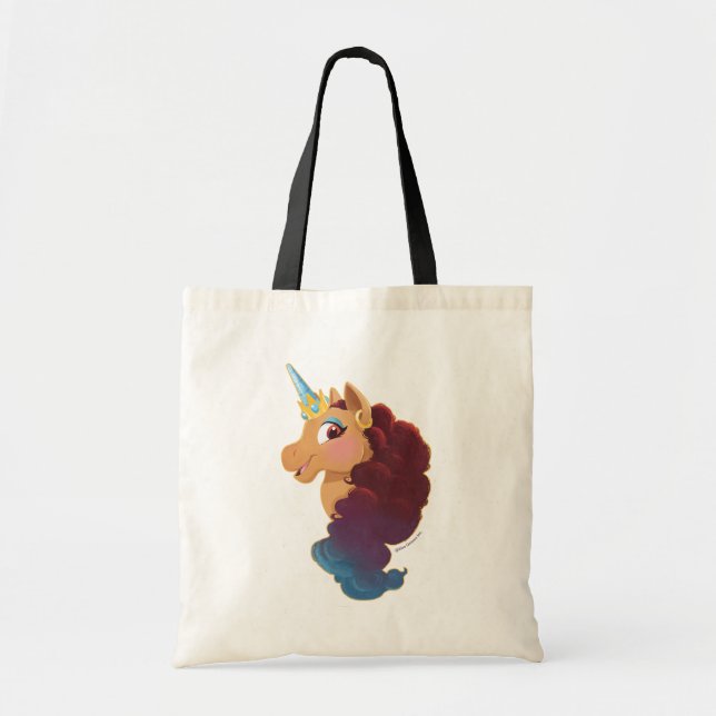 Afro Unicorn | Divine the Unicorn Tote Bag (Front)