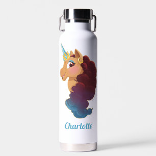 Afro Unicorn Divine the Unicorn Water Bottle