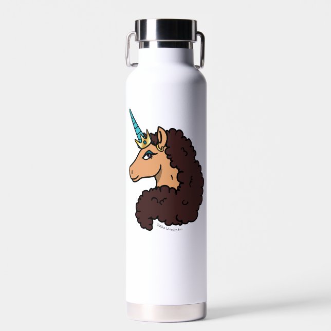Afro Unicorn | Divine Water Bottle (Front)