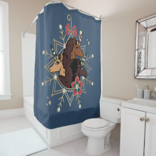 Afro Unicorn Festive Holiday Magical