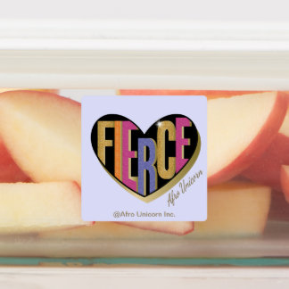 Afro Unicorn Fierce Heart Design