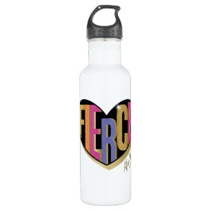 Afro Unicorn Fierce Heart Design 710 Ml Water Bottle