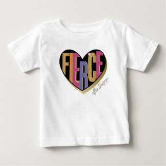 Afro Unicorn Fierce Heart Design Baby T-Shirt