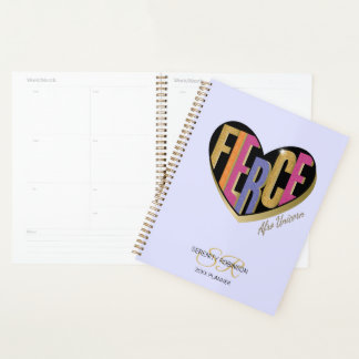 Afro Unicorn Fierce Heart Design Planner