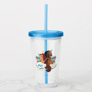 Afro Unicorn “Made of Magic” Trio Design Acrylic Tumbler