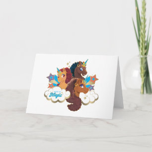 Afro Unicorn “Made of Magic” Trio Design Card