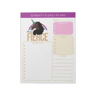 Afro Unicorn Magical - Always Fierce Notepad