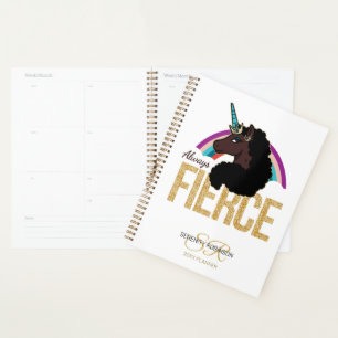 Afro Unicorn   Magical - Always Fierce Planner