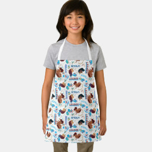 Afro Unicorn Magical Empowering Pattern Apron
