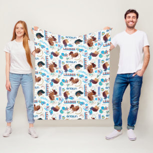 Afro Unicorn Magical Empowering Pattern Fleece Blanket