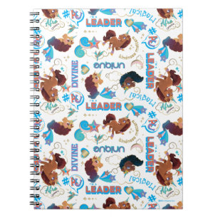 Afro Unicorn Magical Empowering Pattern Notebook