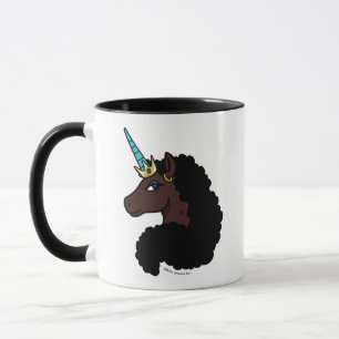 Afro Unicorn   Magical Mug