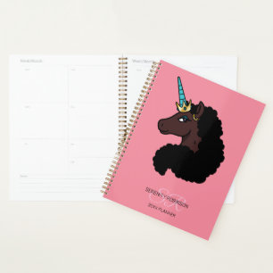 Afro Unicorn   Magical Planner