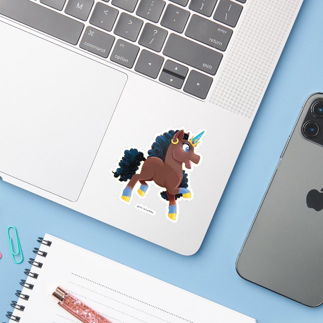 Afro Unicorn | Magical Prancing (Laptop w/ iPhone)