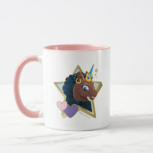 Afro Unicorn Magical Star Mug