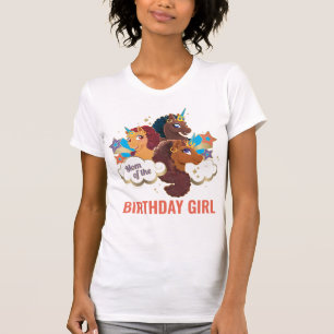 Afro Unicorn Mom of the Birthday Girl T-Shirt
