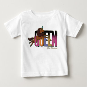 Afro Unicorn Queen Design Baby T-Shirt